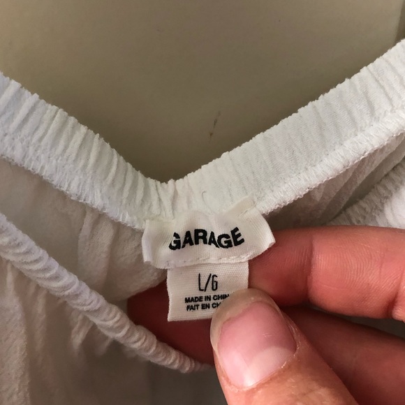 garage off the shoulder shirt - Picture 3 of 3